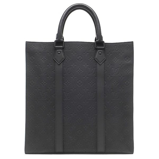 Louis Vuitton 2-Way Sac Plat Leather Taurillon Black Tote Bag