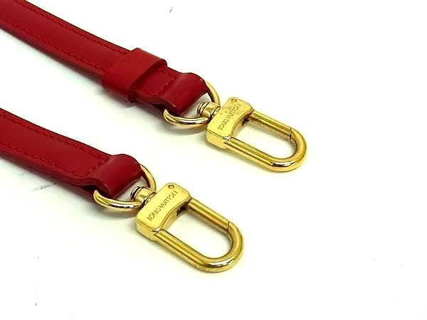 Louis Vuitton Leather Bag Shoulder Strap Crossbody Shoulder Women's Red Fj2483