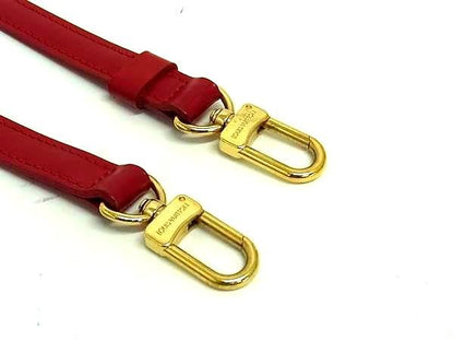 Louis Vuitton Leather Bag Shoulder Strap Crossbody Shoulder Women's Red Fj2483