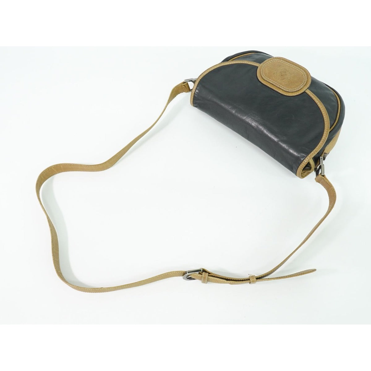 Loewe Anagram Shoulder Bag Pochette Leather Black Outside — view 4