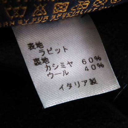 Louis Vuitton M70928 Echarpe LV Neon Rabbit Lined Cashmere Blend Scarf Black