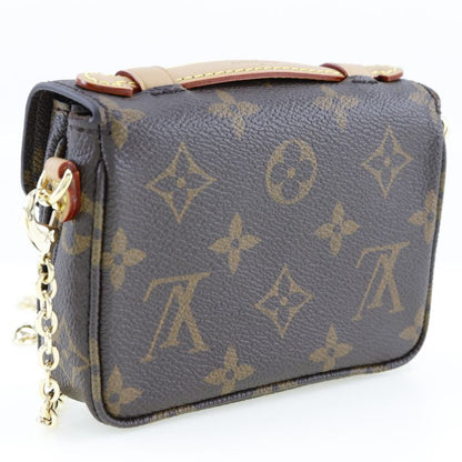 Louis Vuitton Micros Metis M81267 Monogram Canvas Brown Ladies Shoulder Bag