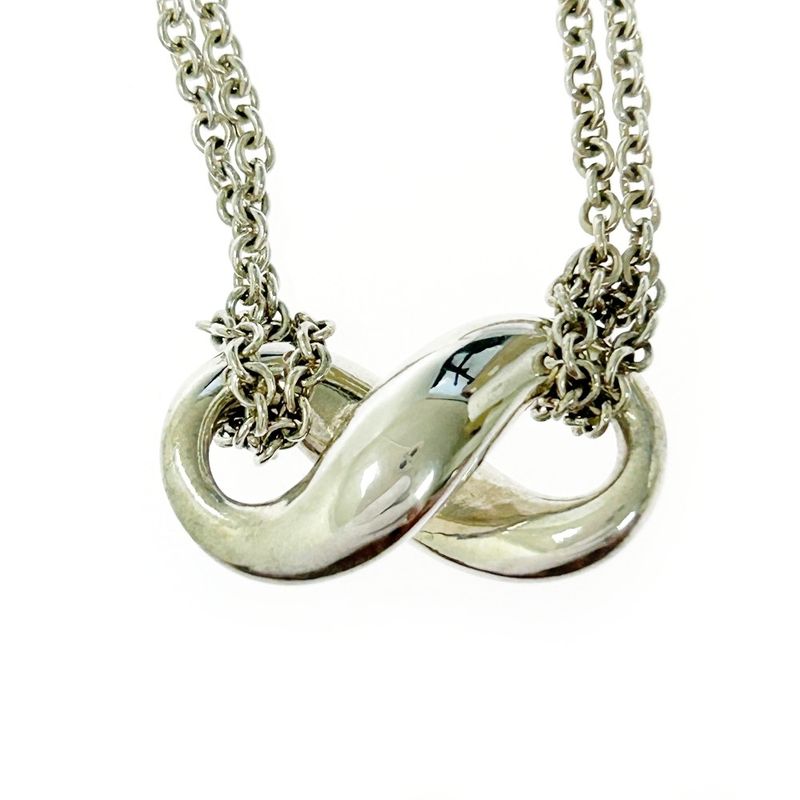Tiffany & Co Silver Infinity Necklace 8.0g 925 Engraved 367363 Necklace