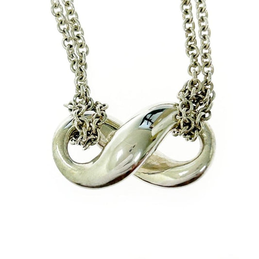 Tiffany & Co Silver Infinity Necklace 8.0g 925 Engraved 367363 Necklace