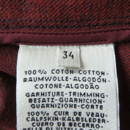 Hermes Charm Leather Knee-length Short-sleeved Cotton Dress Purple 34