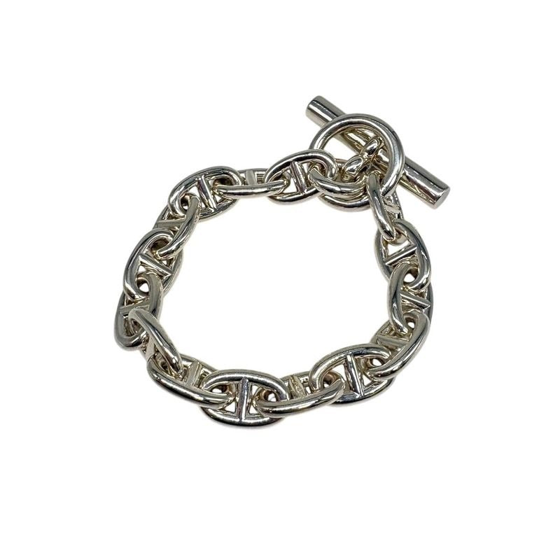 Hermes Bracelet Chaine D'ancre MM B 015 AG 925 15 Frames Silver 3472