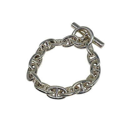 Hermes Bracelet Chaine D'ancre MM B 015 AG 925 15 Frames Silver 3472
