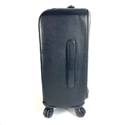 Chanel Carry Bag CC Logo Coco Mark Caviar Skin Black