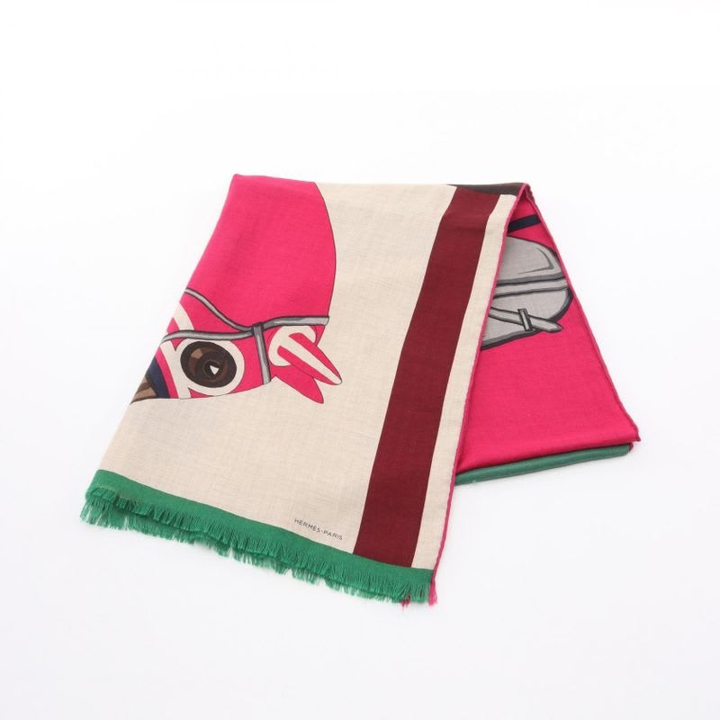 Hermes Shawl Rectangle Cheval A La Couverture Silk