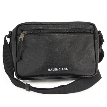 Balenciaga Shoulder Bag Explorer Leather Black