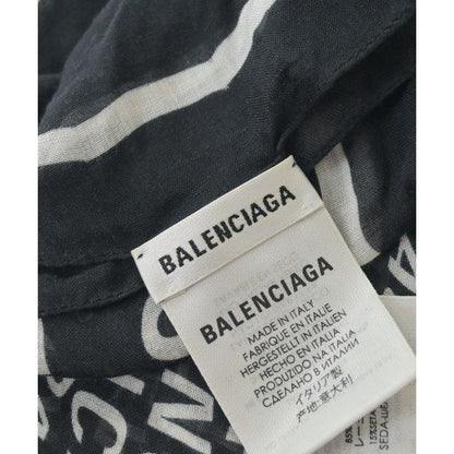 Balenciaga Scarf Silk Black White — view 4