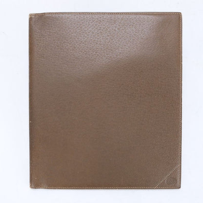 Vintage Old Gucci Leather Notebook Cover Brown Notebook Diary Case Stationery