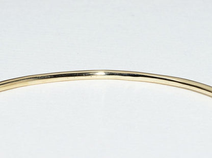Tiffany & Co Bracelet Bangle 18K Yellow Gold T Narrow Wire Bracelet Extra Large