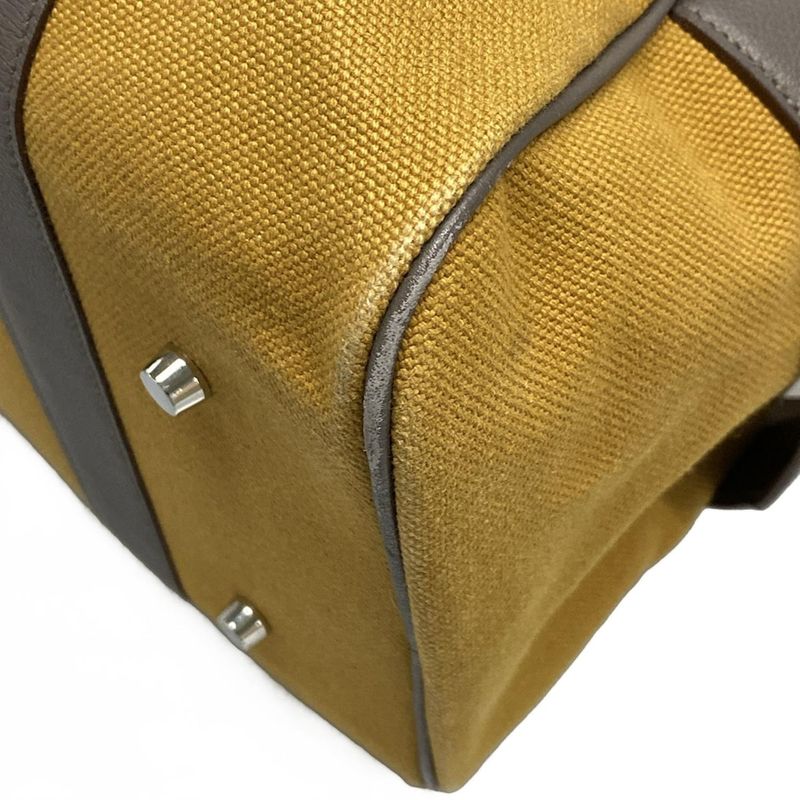 Hermes Boston Bag Arion 50 Light Brown And Dark Gray Silver Hardware Leather