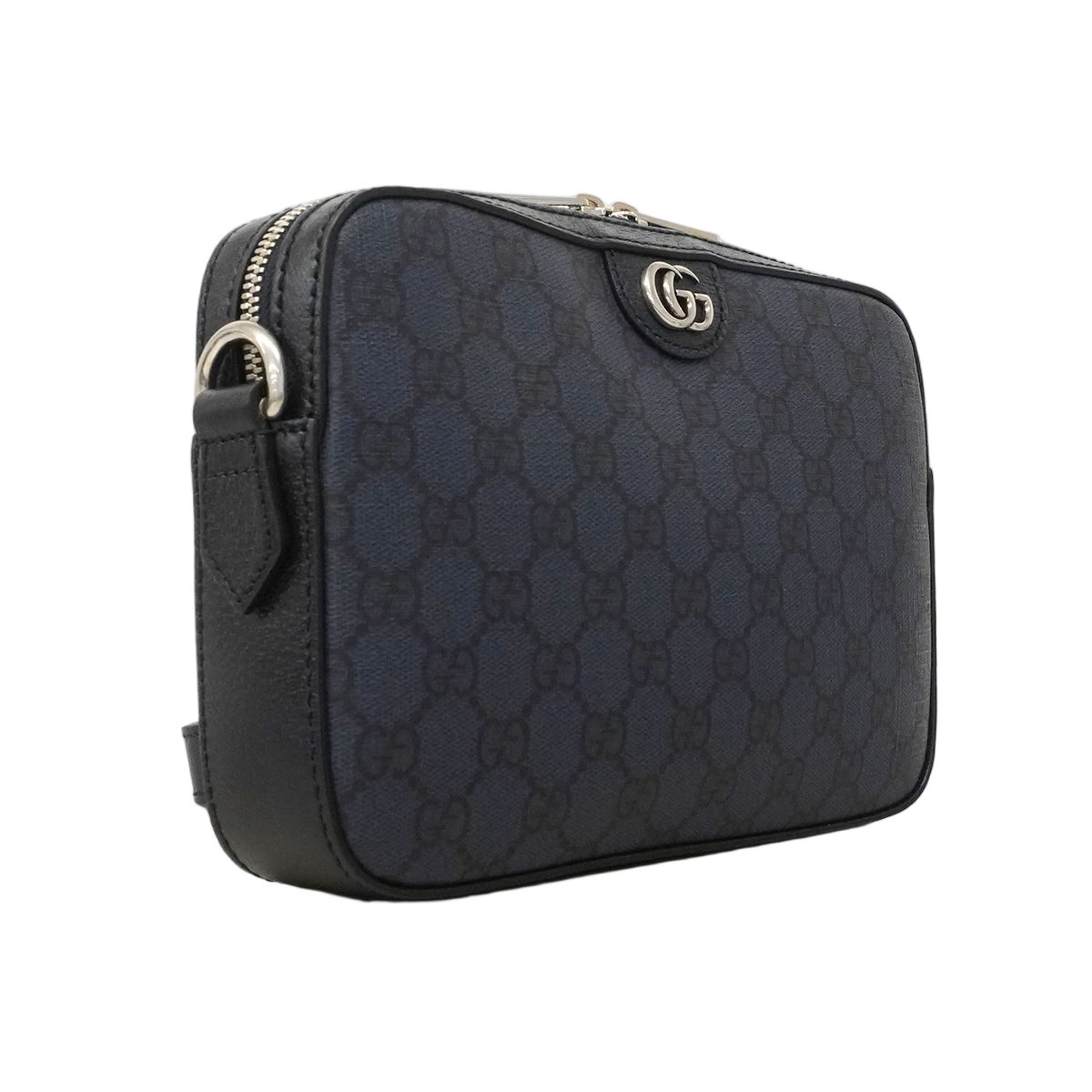 Gucci Shoulder Bag GG Supreme Navy Silver — view 2