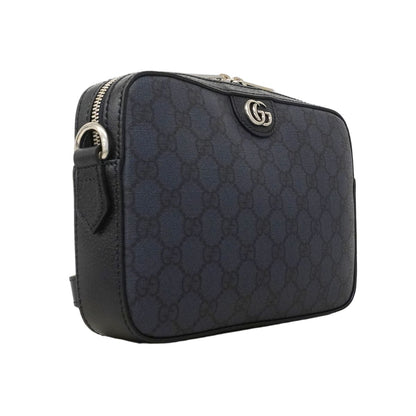 Gucci Shoulder Bag GG Supreme Navy Silver — view 2
