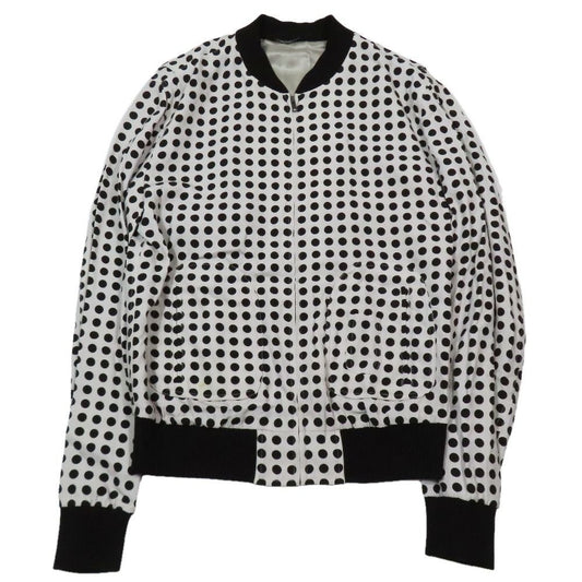 Dolce & Gabbana Dot Jacket Zip Up 52 Off White Brown