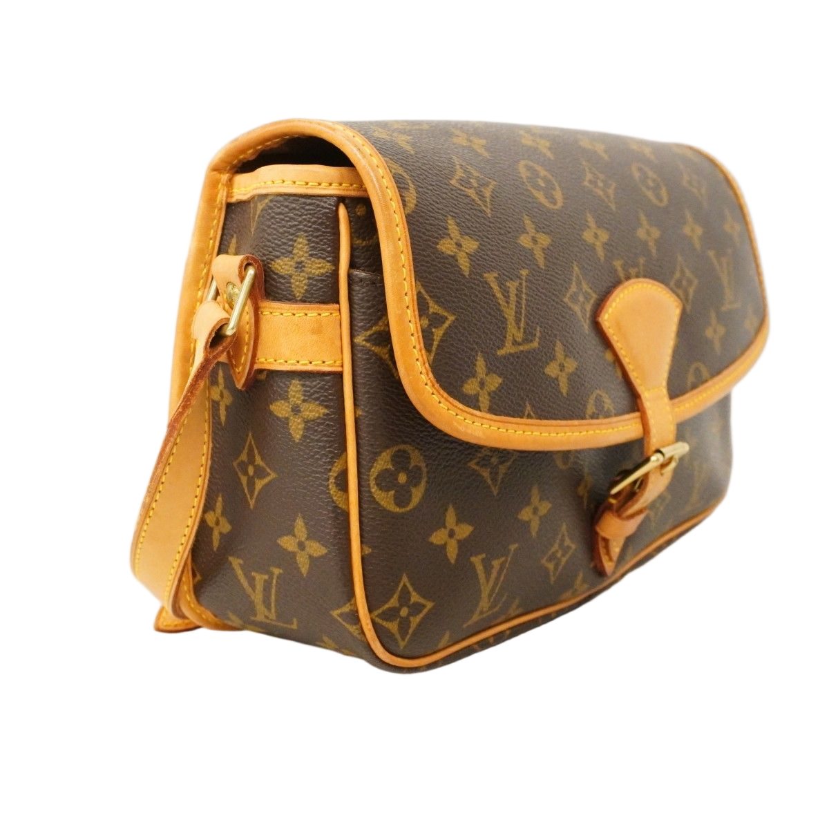 Louis Vuitton Shoulder Bag Monogram Sologne Brown — view 2