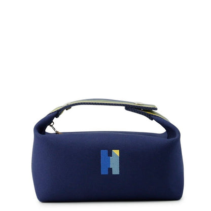 Hermes Pouch Bric-a-Brac PM Pavillon Marine Silver Canvas