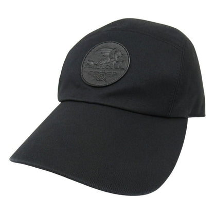 Hermes Nevada Serge Dragon Cap Hat Series Button 57 Black