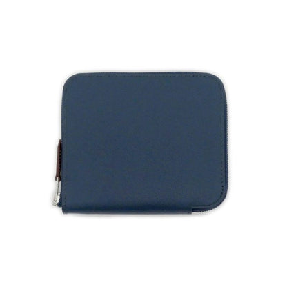 Hermes Azap Silk-in Compact Bleu-de-prusse Eva-color-silva-hardware