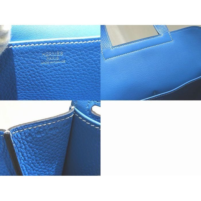 Hermes 2-way Shoulder Bag Arsan 31 Engraved A Blue Frida Taurillon Cles Mans — view 3