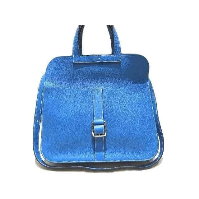 Hermes 2-way Shoulder Bag Arsan 31 Engraved A Blue Frida Taurillon Cles Mans