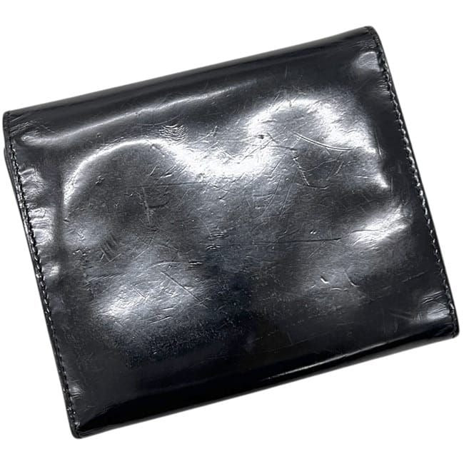 Prada Trifold Wallet Black Nero Compact Patent Leather — view 10