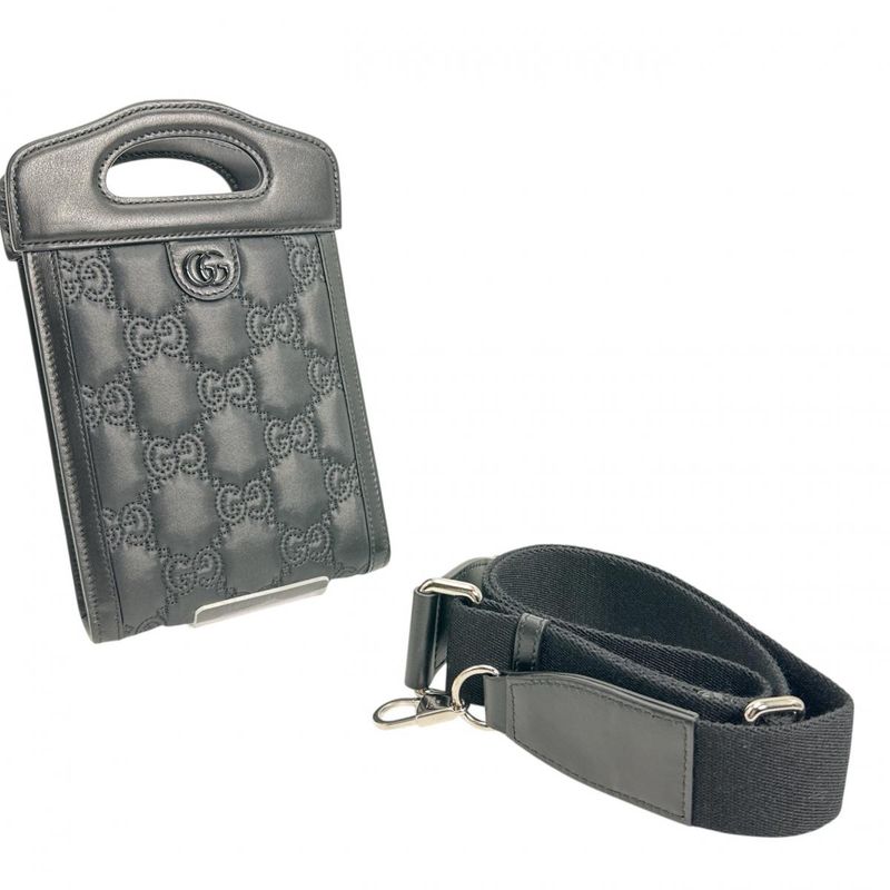 Gucci 723776 2WAY Bag Shoulder Bag GG Mini Matelasse Shoulder Bag Gucci Black