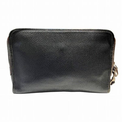 Loewe Anagram Black Leather Bag Clutch Bag Men's