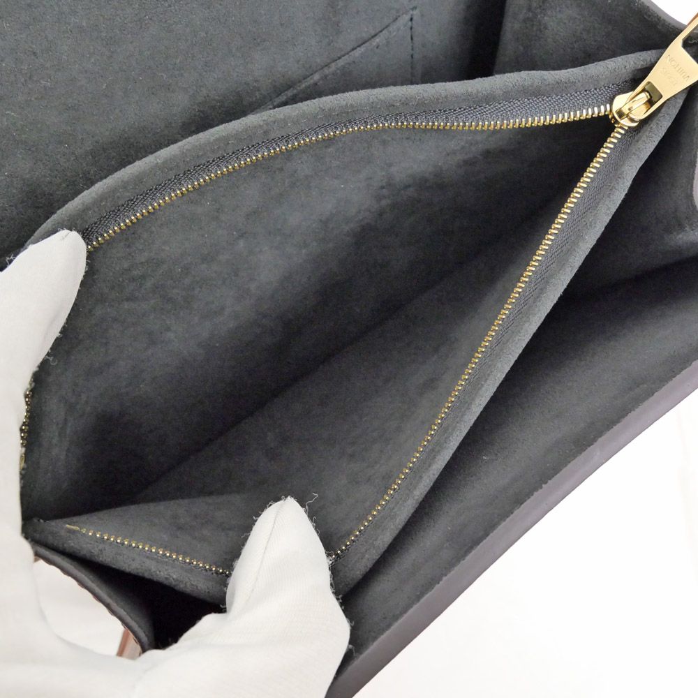 Louis Vuitton Dauphine MM Panama Scarlet Shoulder Bag Taurillon Leather