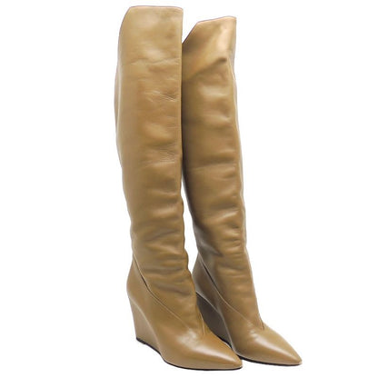 Hermes Khaki Size 23 Boots