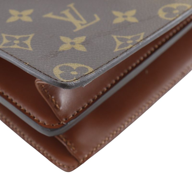 Louis Vuitton Concorde M51190 Monogram Canvas Brown Mi8901 Ladies Handbag