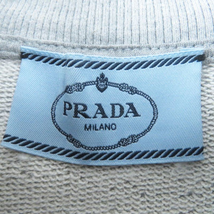 Prada 23SS 134668 Triangle Logo/triangle Logo Plate Oversized Sweatshirt Grey