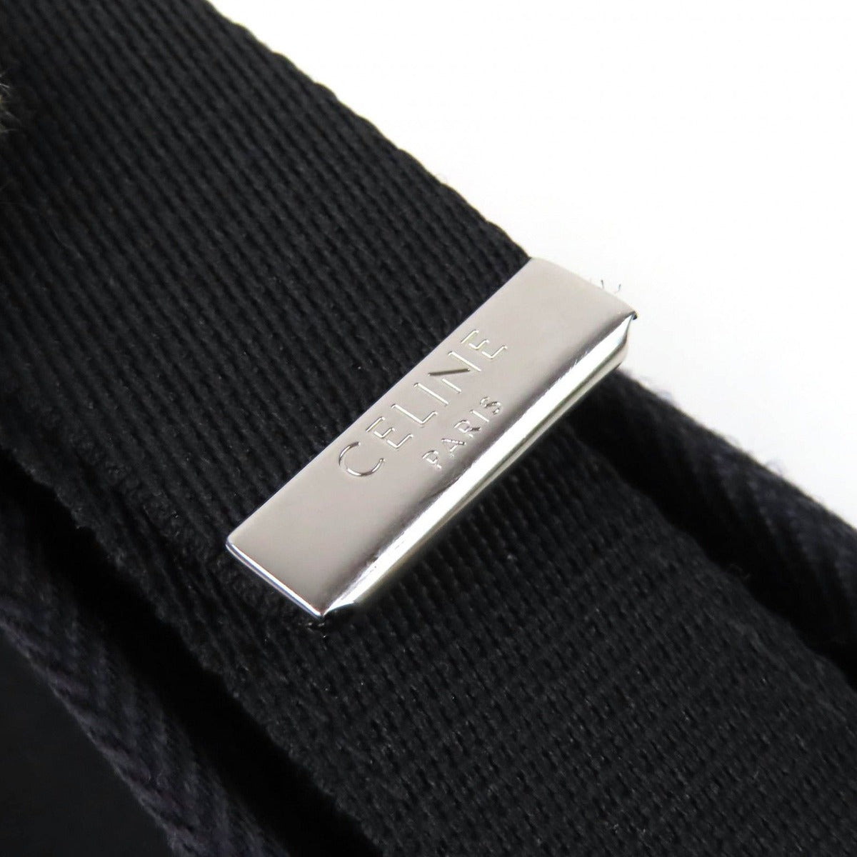 Celine Trekking Flap Phone Logo Mobile Pouch Shoulder Bag Black — view 13