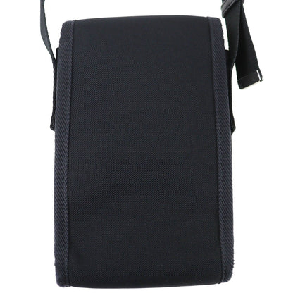 Celine Trekking Flap Phone Logo Mobile Pouch Shoulder Bag Black — view 3