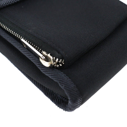 Celine Trekking Flap Phone Logo Mobile Pouch Shoulder Bag Black — view 8
