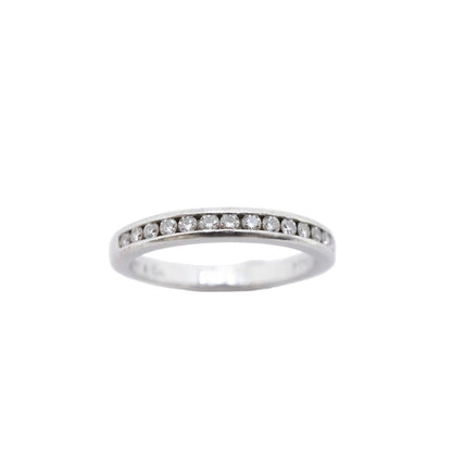 Tiffany & Co Ring Channel Half Eternity Platinum Diamond — view 2