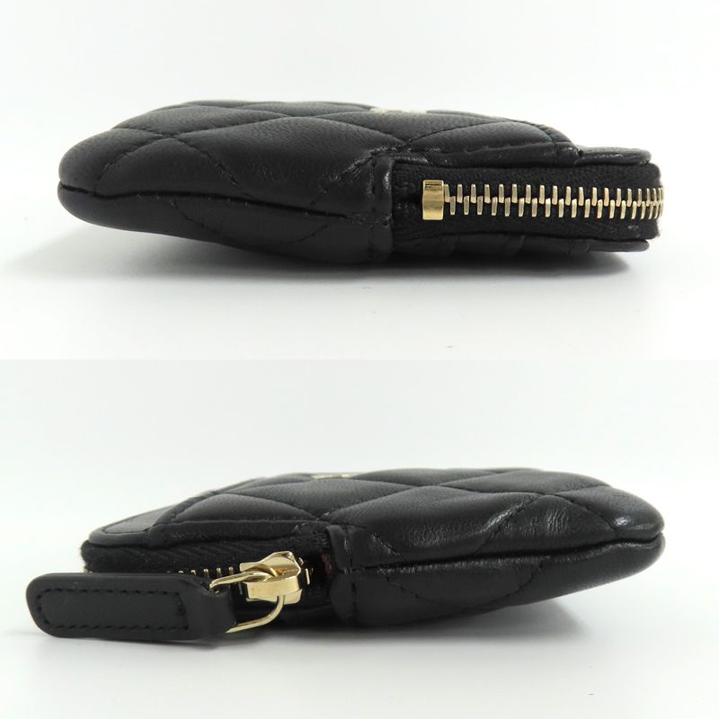 Chanel Classic Zip Coin Purse Ap2061 Black Lambskin Gdhardware