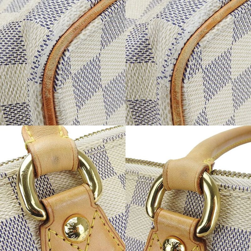 Louis Vuitton Tote Bag Saleya MM N51185 Damier Azure White Daily Use Ladies