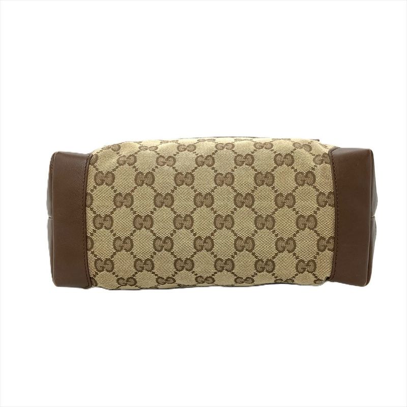 Gucci Tote Bag GG Canvas Leather Beige 019 0402 Women