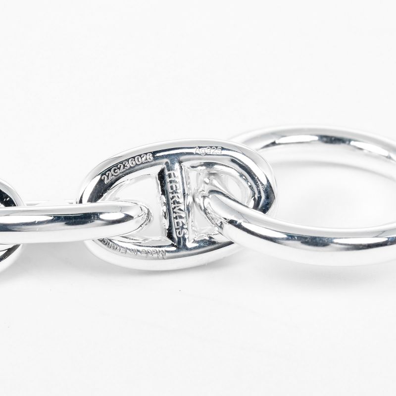 Hermes Chaine D'ancre PM 17 Links Approx 15.5cm (6.10in) Silver 925 Ladies 38g