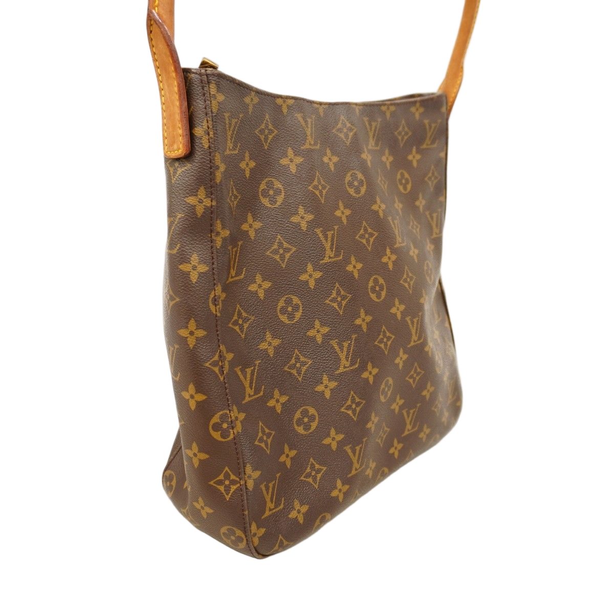Louis Vuitton Shoulder Bag Monogram Looping GM Brown — view 2