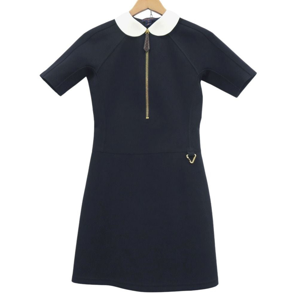 Louis Vuitton Technical Jersey Peter Pankara Dress Sporty Half Fastener