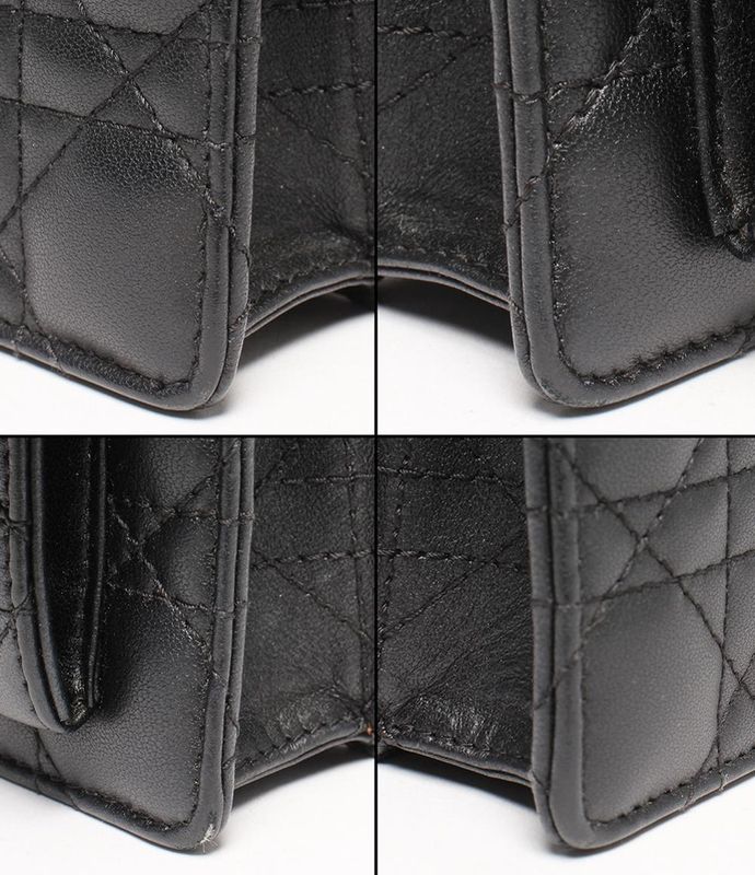 Christian Dior 2way Chain Shoulder Wallet Clutch Crossbody Daily Chain Pouch