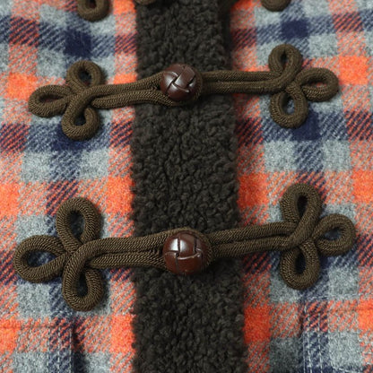Gucci 20AW 633365 100% Wool Rave Like You Are Five Walnut Button GG Logo