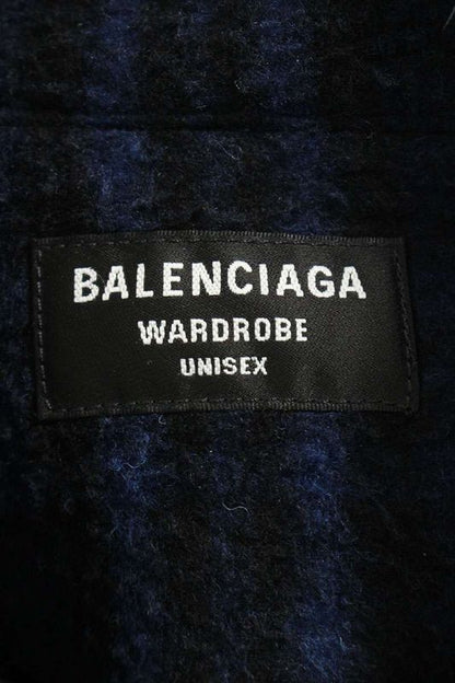 Balenciaga 21AW Tracksuit Jacket 675648 Tlu11 Sporty B Wool Check Track Blouson