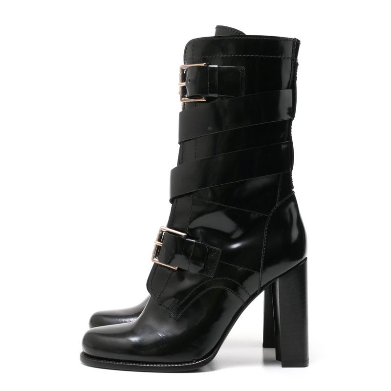 Celine Boots Size 35.5c Middle Boots Belt Shoes Made In Italy