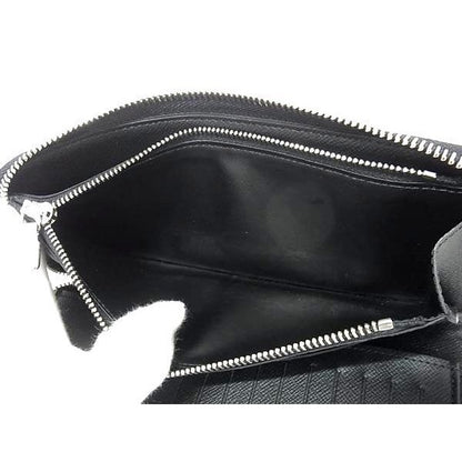 Louis Vuitton Wallet Zippy Vertical Noir Black Taiga — view 6