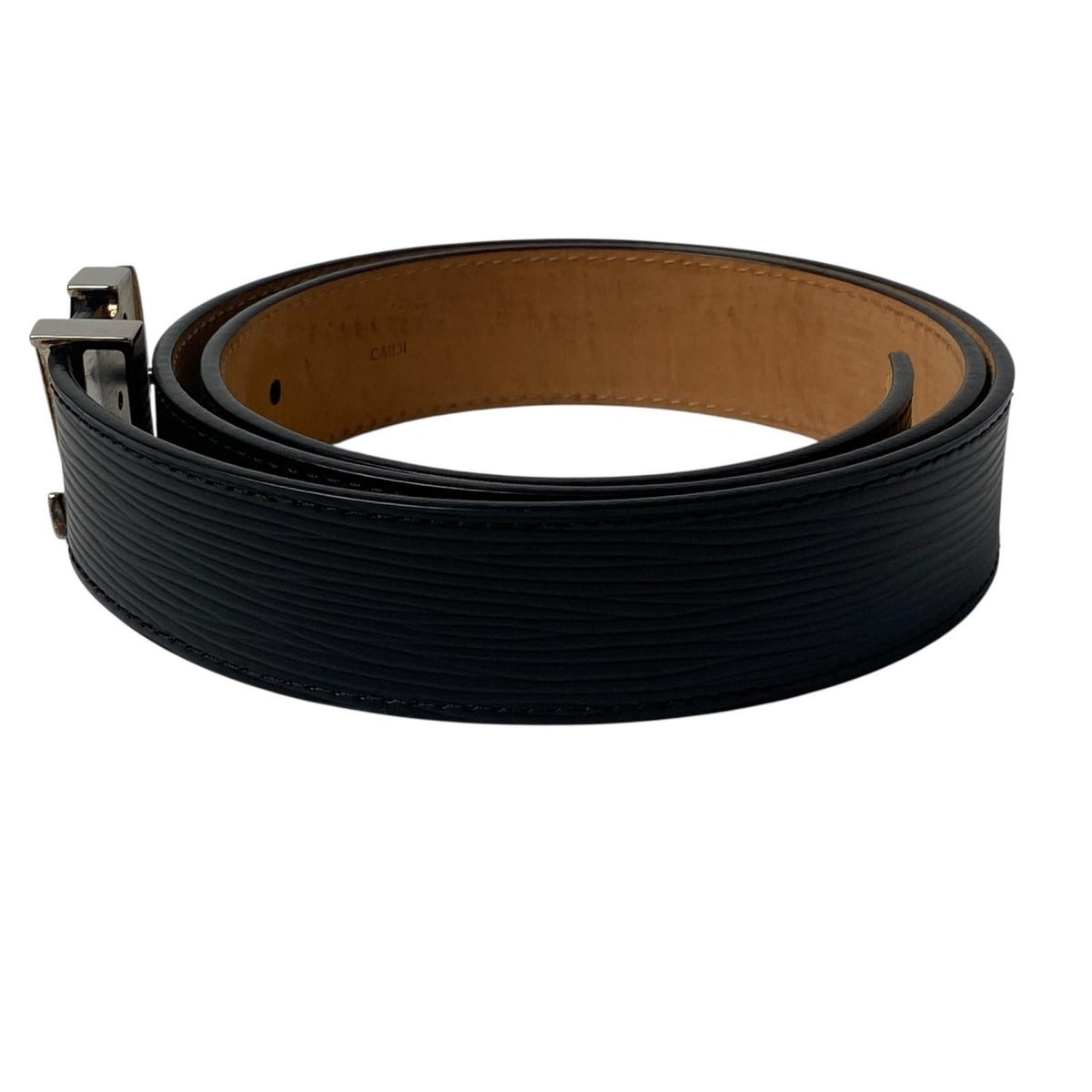 Louis Vuitton Belt Ceinture Leather Black Brown — view 2